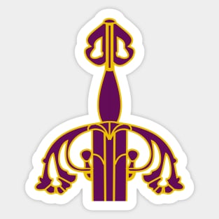 Tizona sword garnish (purple) Sticker